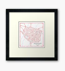 Birmingham (pink) Framed Print