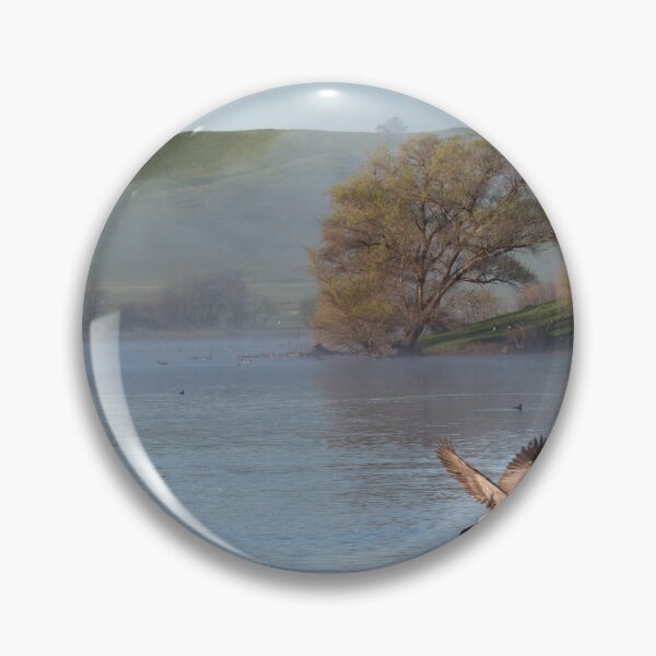Item preview, Two geese in flight at Lagoon Valley Park in Vacaville, California.  designed and sold by 2Canons.