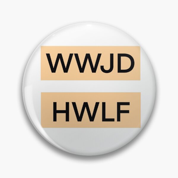 Item preview, Coral WWJD/HWLF  designed and sold by DesignsByGQ.