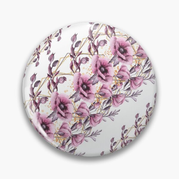 Item preview, purple and golden watercolor  flower frames designed and sold by bano12.