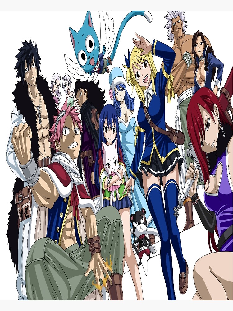 Fairy Tail Characters Manga Anime Poster