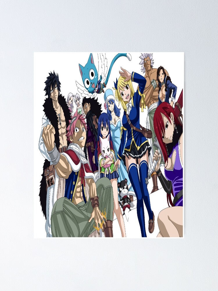 Fairy Tail Characters Anime Poster