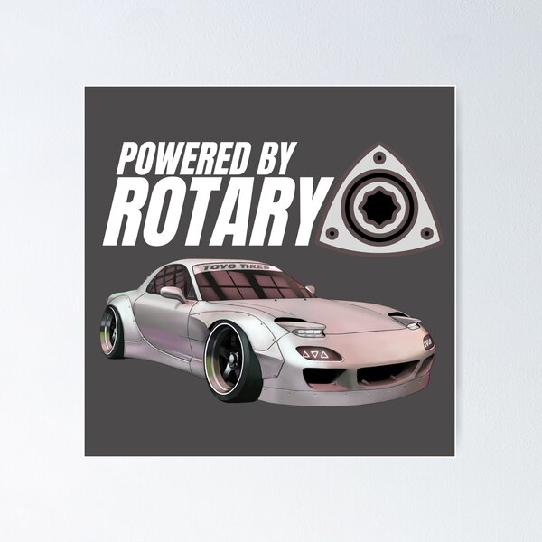 Item preview, Powered by Rotary  designed and sold by MOTOSHIFT.