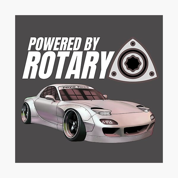 Item preview, Powered by Rotary  designed and sold by MOTOSHIFT.