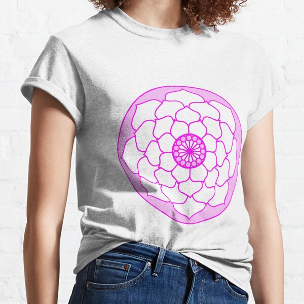 Pink Lotus Flower Mandala Classic T-Shirt