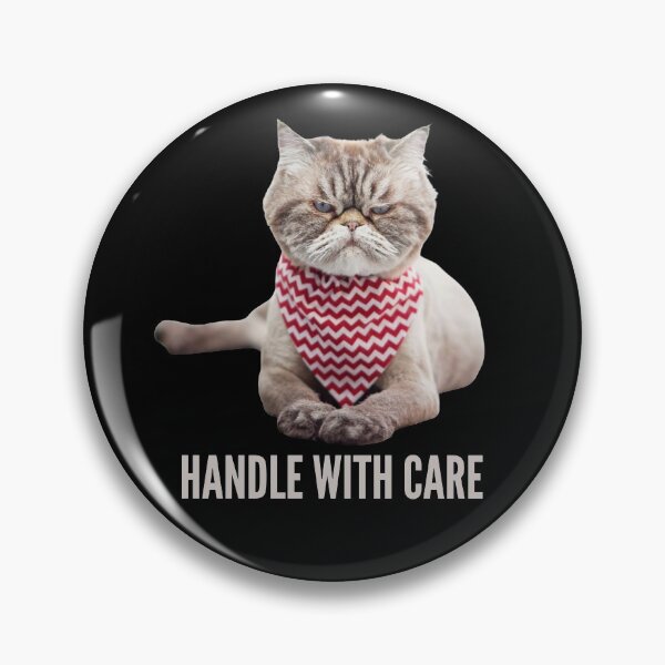 Item preview, Handle With Care. Very Salty Cat! Photo, text designed and sold by JellyBeenzz.