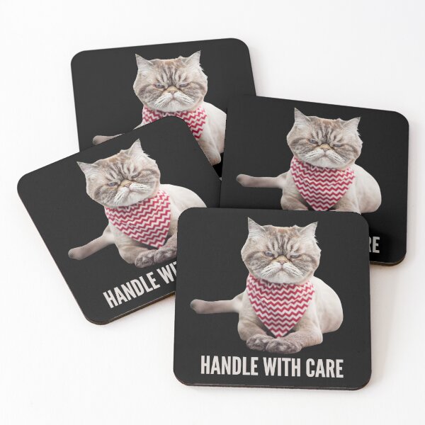 Item preview, Handle With Care. Very Salty Cat! Photo, text designed and sold by JellyBeenzz.