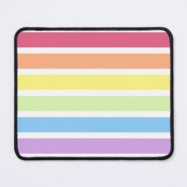 Item preview, Pastel Colorful Horizontal Rainbow Stripes designed and sold by wordznart.