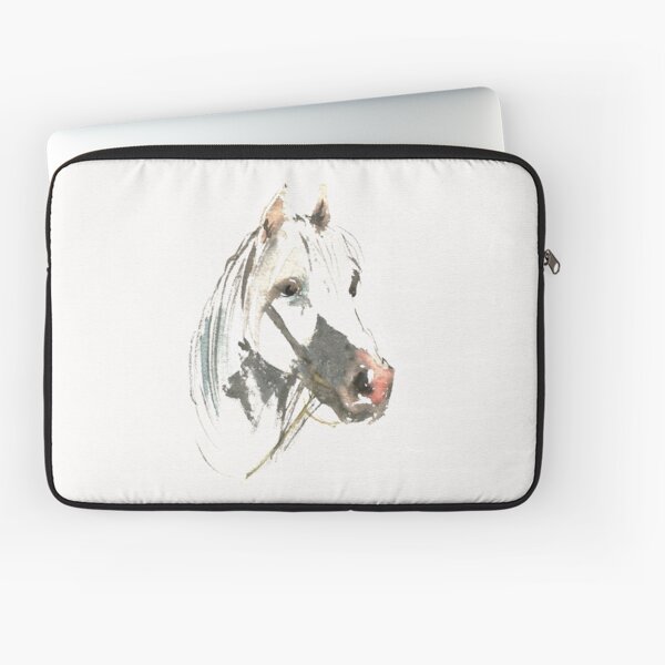Aperçu de l'œuvre  Tête de cheval. J'aime le cheval. Cheval sauvage. Cheval Blanc. Cheval aquarelle. Amoureux des chevaux. créée et vendue par ZheltakovaIana.