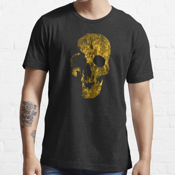 SKELETT SCHÄDEL ORANGE GRUNGE // Totenkopf // Halloween // Ink Tattoo Style Design Essential T-Shirt