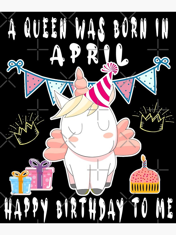 Unicorns Are Born In April Colorful Fun Birthday T-Shirt Unicorns Are Born In April Colorful Fun Birthday T-Shirt