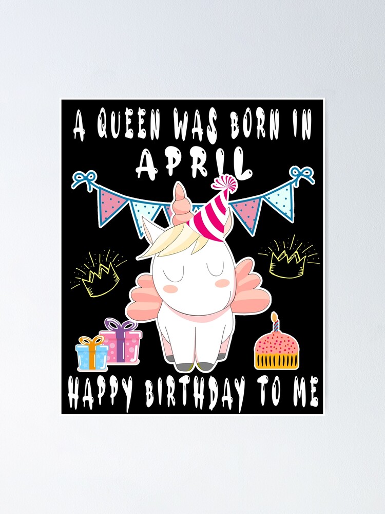 Unicorns Are Born In April Colorful Fun Birthday T-Shirt Unicorns Are Born In April Colorful Fun Birthday T-Shirt