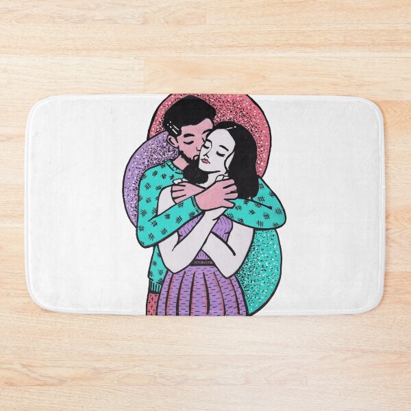 Item preview, Mixed media - Couple goals, daily hug  designed and sold by Karolien Kenis.