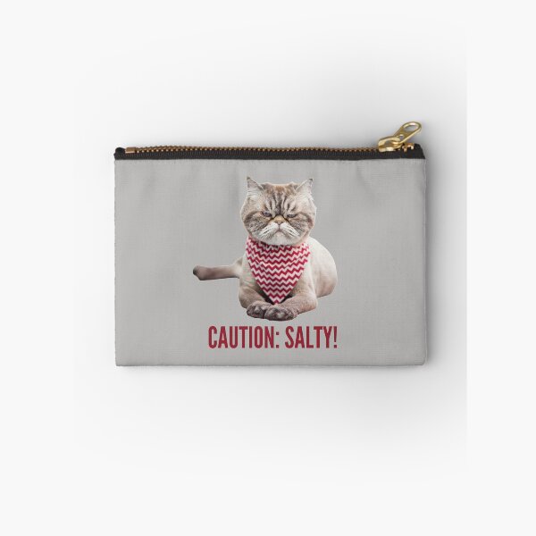 Item preview, Caution: Salty!  One Very Salty Cat! Photo, text designed and sold by JellyBeenzz.