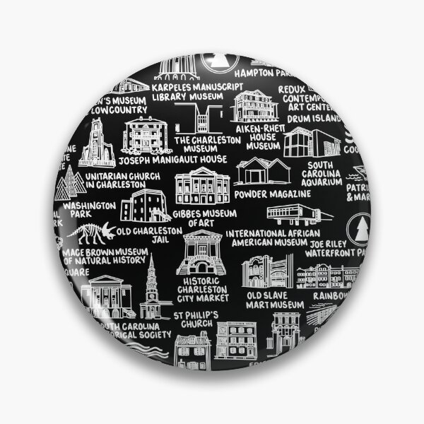 Item preview, Charleston Map  designed and sold by fiberandgloss.