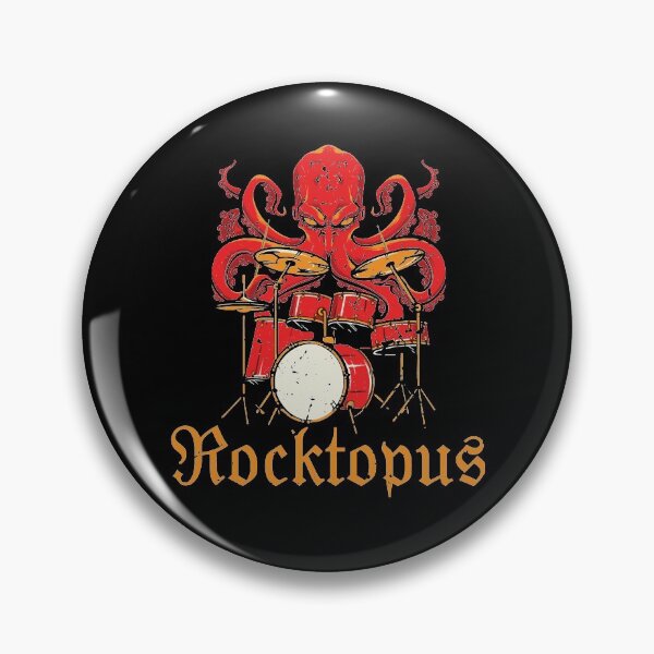 Item preview, Rocktopus Drums Octopus Drummer Gift Rock Music designed and sold by Lenny Stahl.