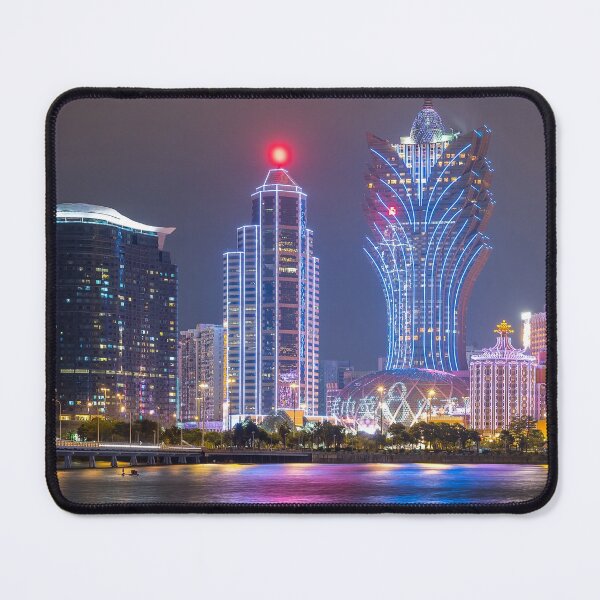 Item preview,  Macau skyline print,Canvas print, Macau skyline wall art,  Macau skyline Panoramic,widescreen prints,canvas wall art designed and sold by eyesight4vision.