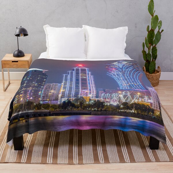 Item preview,  Macau skyline print,Canvas print, Macau skyline wall art,  Macau skyline Panoramic,widescreen prints,canvas wall art designed and sold by eyesight4vision.