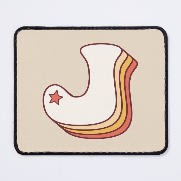 Item preview, Letter J Retro designed and sold by OkihanaShop.