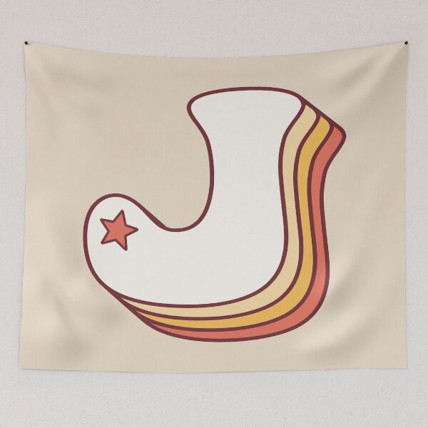 Item preview, Letter J Retro designed and sold by OkihanaShop.