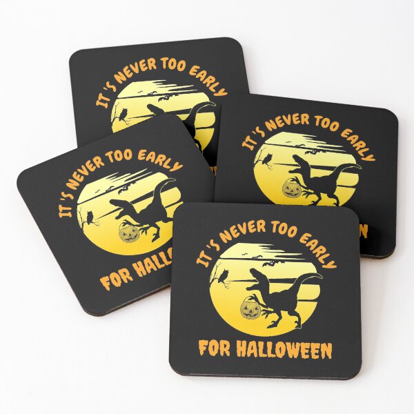 Item preview, Its Never Too Early For Halloween Dinosaur T Rex Mummy Pumpkin designed and sold by Design-Maniya.