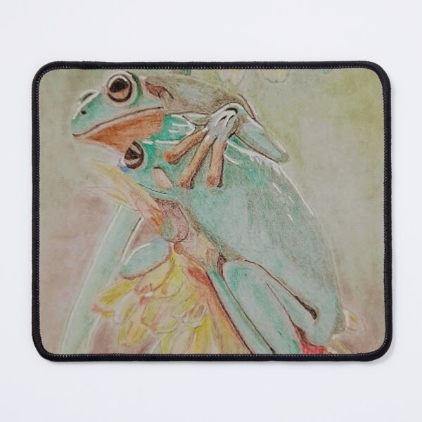 Item preview, cuddling frogs on a flower designed and sold by AceNeela.