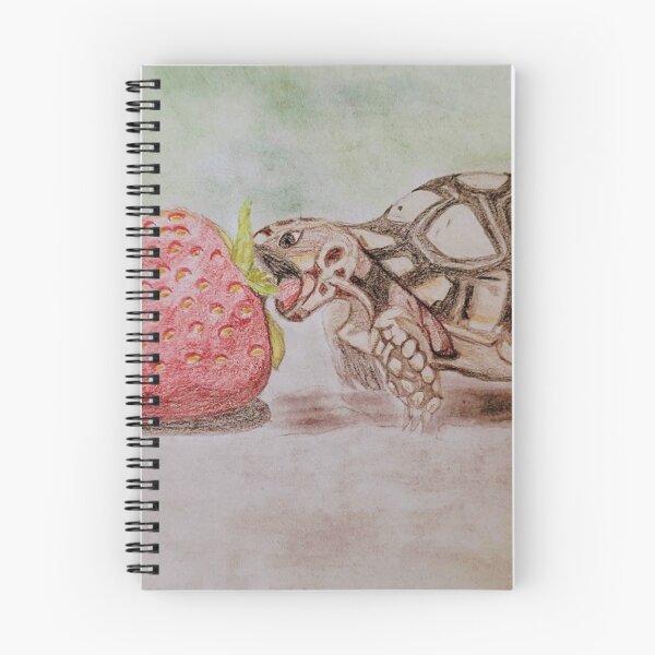 Item preview, Baby turtle bites a strawberry designed and sold by AceNeela.