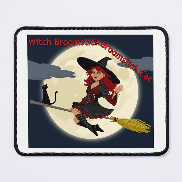 Item preview, Witch Broomstick Broomstick Cat designed and sold by Apolinario76.