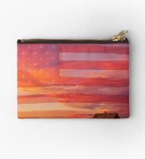 Rural Patriotic America Studio Pouch