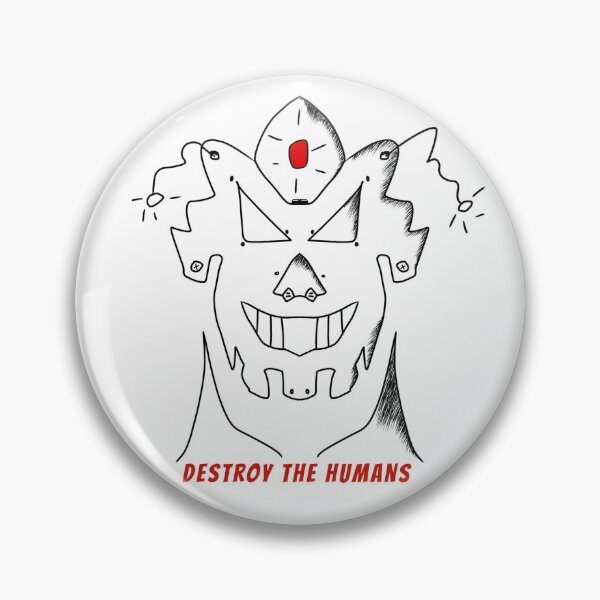 Item preview, Destroy the humans evil robot  designed and sold by Nadey.