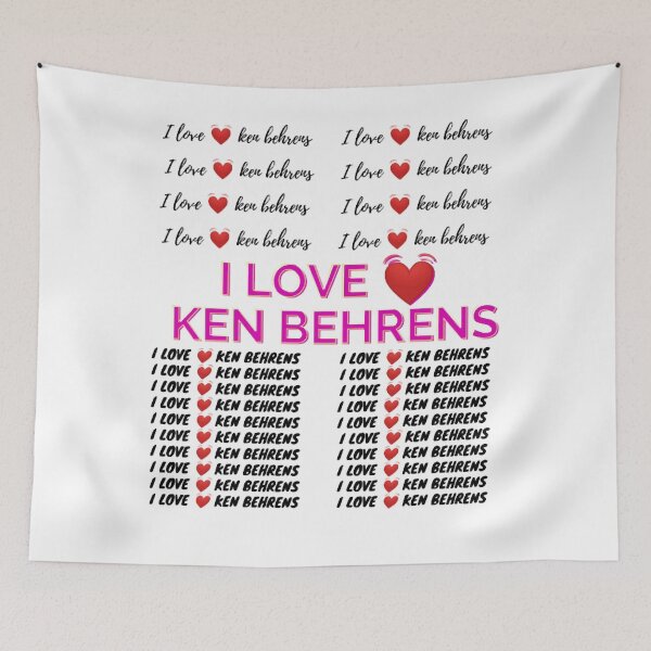 Item preview, I love Ken behrens Sticker, Tshirt designed and sold by TalbotElizabeth.