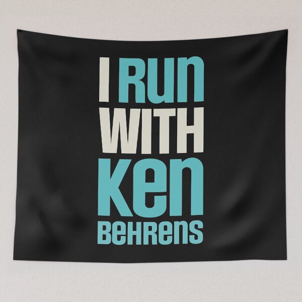 Item preview, I run with Ken Behrens - Dark shirt version Active T-Shirt designed and sold by TalbotElizabeth.