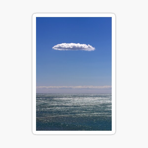 clouds about atlantic ocean Sticker