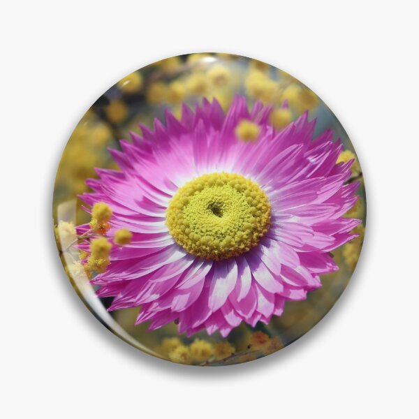 Item preview, Rosy Everlasting among Wattle designed and sold by Cloudlingpics.