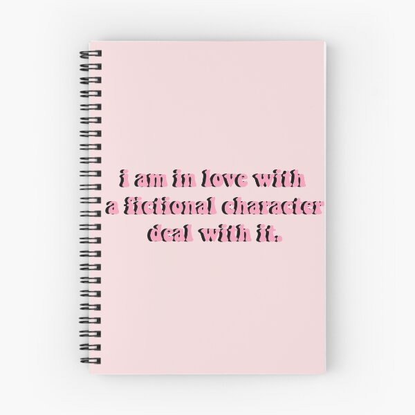 Item preview, i am in love with a fictional characters deal with it pink designed and sold by Bella  Jade.