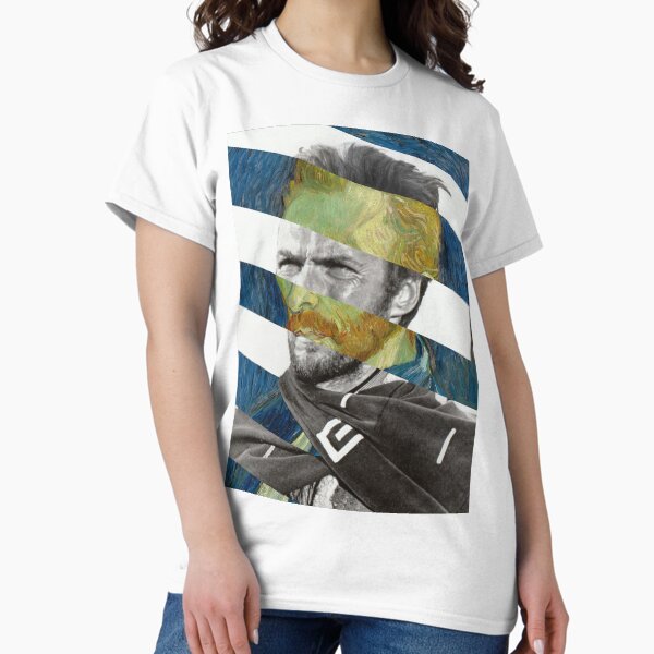 Item preview, Van Gogh’s Self Portrait and Clint Eastwood - Pop Retro Vintage Collage designed and sold by LT Graphic Art.
