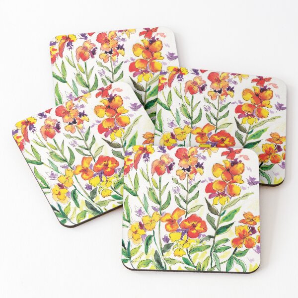 Item preview, Orange flowers designed and sold by marthome.