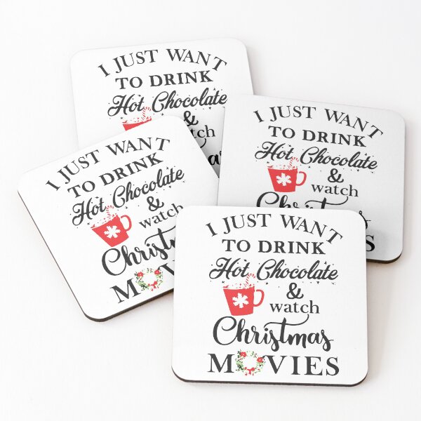 Artikelvorschau, Merry Christmas I just want to drink hot chocolate and watch christmas movies Happy Christmas Happy Holiday Pumpkin halloween Gift Premium Apparel Funny Holiday Xmas entworfen und verkauft von DesignByHeartUK.