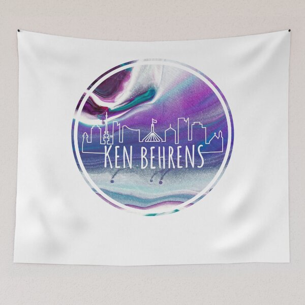 Item preview, Ken Behrens Australian City Skyline  Sticker designed and sold by TalbotElizabeth.