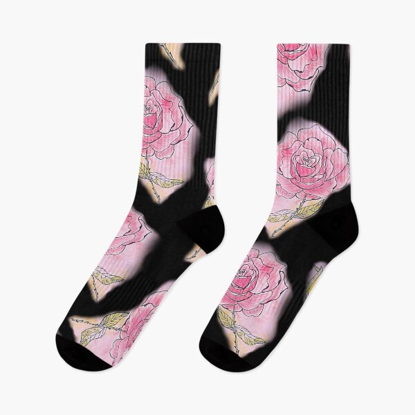 Item preview, Pink roses trendy art pattern designed and sold by cutecrazytshirt.