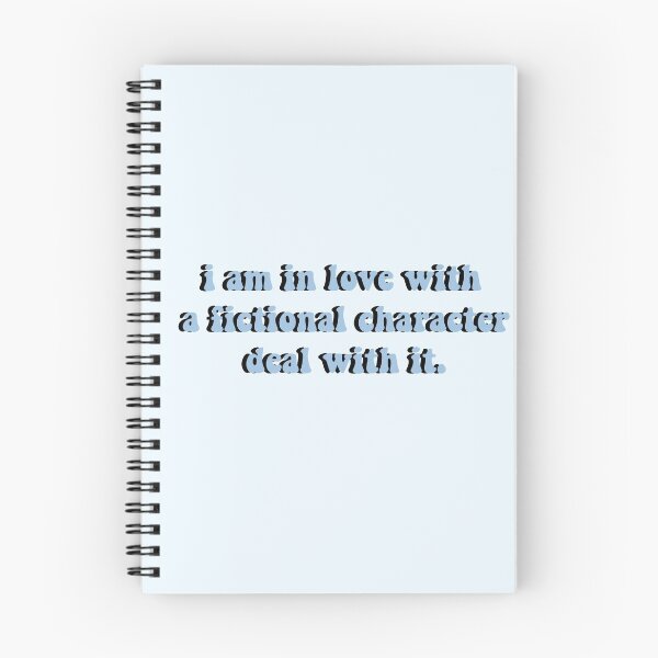 Item preview, i am in love with a fictional character deal with it light blue  designed and sold by Bella  Jade.