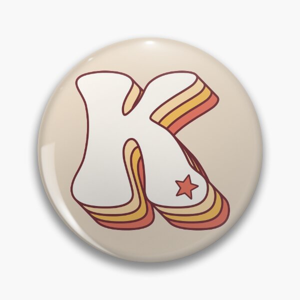 Item preview, Letter K Retro designed and sold by OkihanaShop.