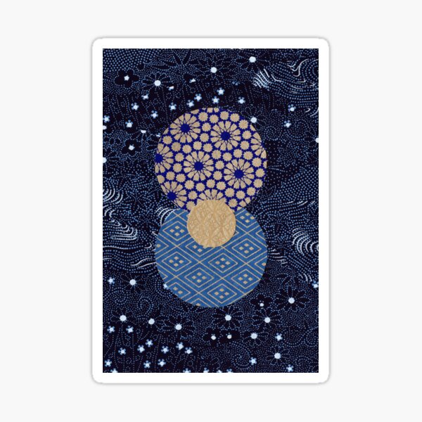 Jayhu | Japanese washi yuzen chiyogami origami paper collage Sticker