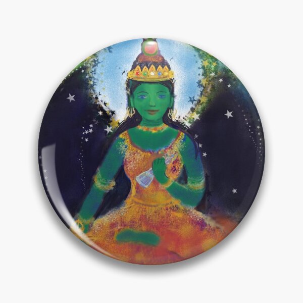 Item preview, Aryatara - Green female Buddha of the North designed and sold by Visuddhi.
