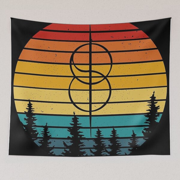 Item preview, /Shifting Realities, Retro Vintage Sunset Poster designed and sold by smwhitson.
