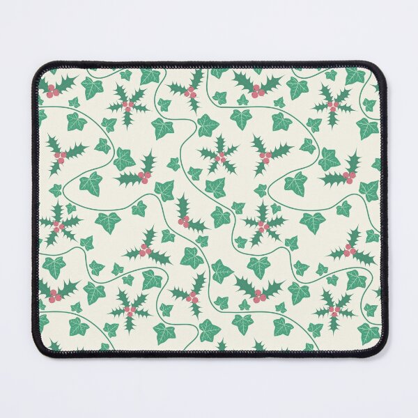 Item preview, Holly And Ivy Vines Pattern Cream designed and sold by cashewdays.
