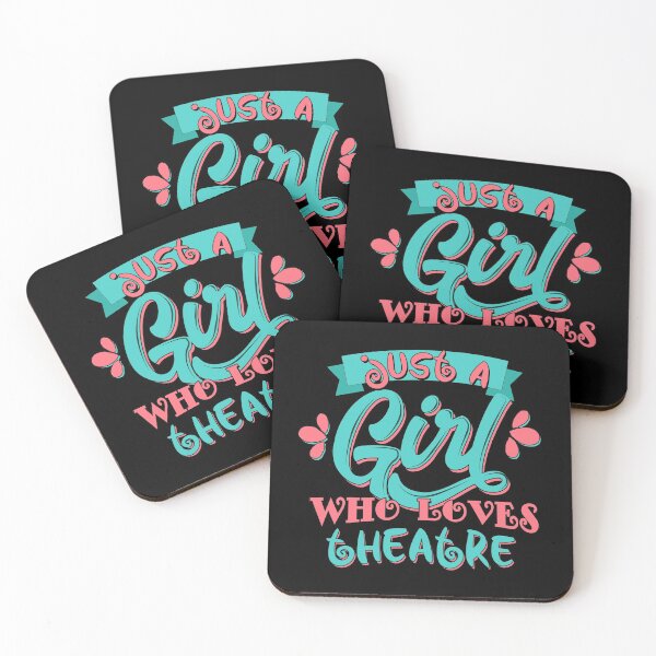Item preview, Just A Girl Who Loves Theatre graphic designed and sold by theodoros20.