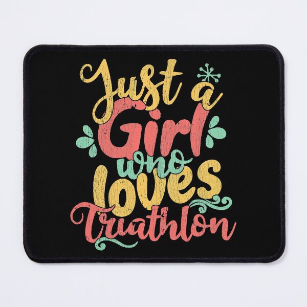 Item preview, Just A Girl Who Loves Triathlon Gift print designed and sold by theodoros20.