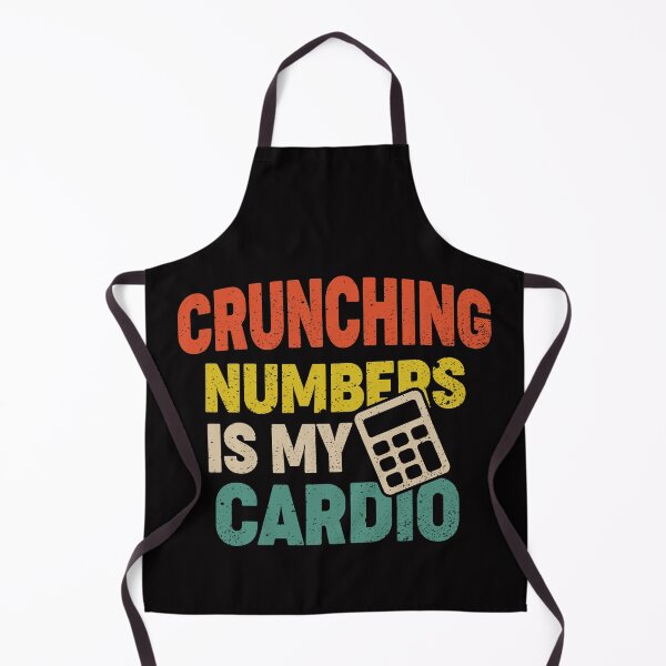 Item preview, Crunching Numbers is My Cardio retro funny Accounting designed and sold by Majesticoo.