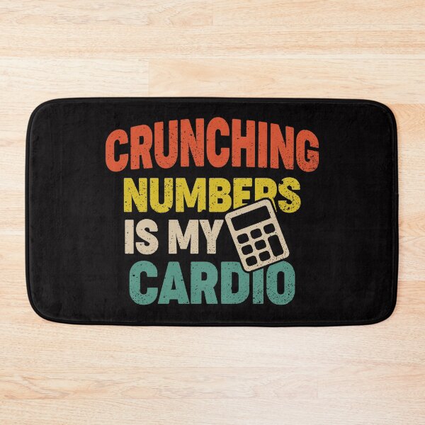 Item preview, Crunching Numbers is My Cardio retro funny Accounting  designed and sold by Majesticoo.